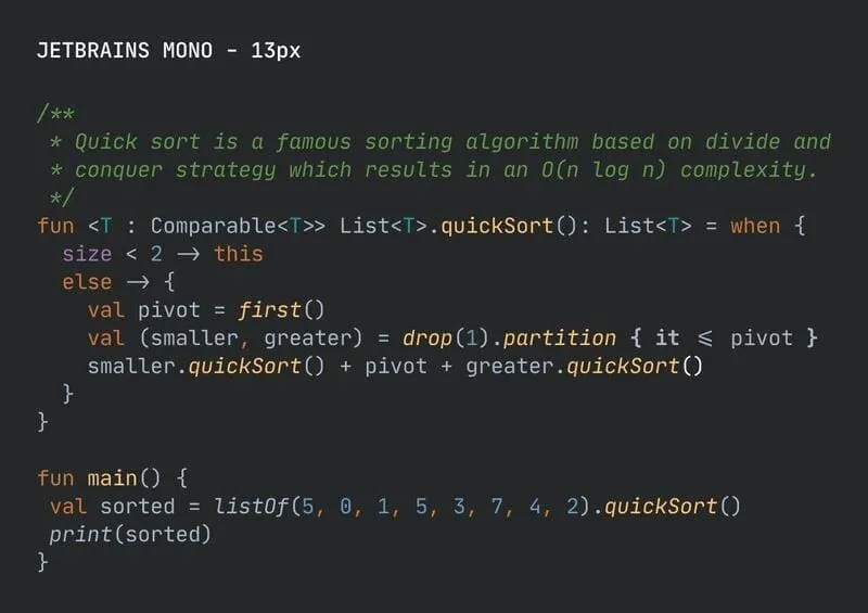 JetBrains Mono Font