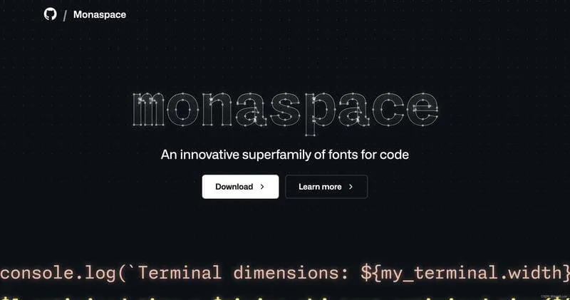 Monaspace Font