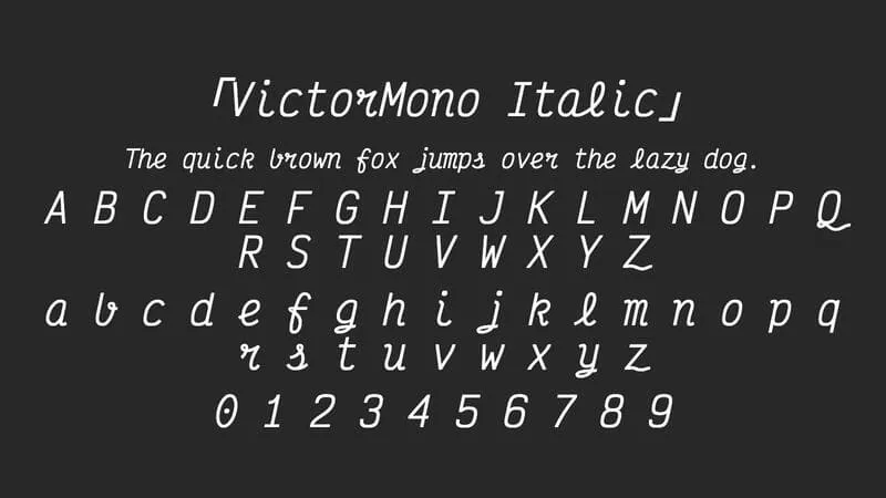 Victor Mono Font